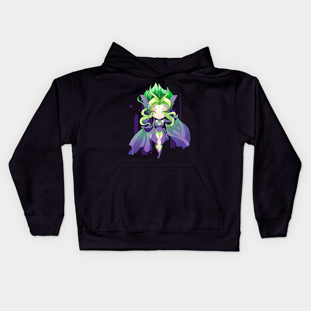 Next generation gaming lady Kids Hoodie by Dragna99